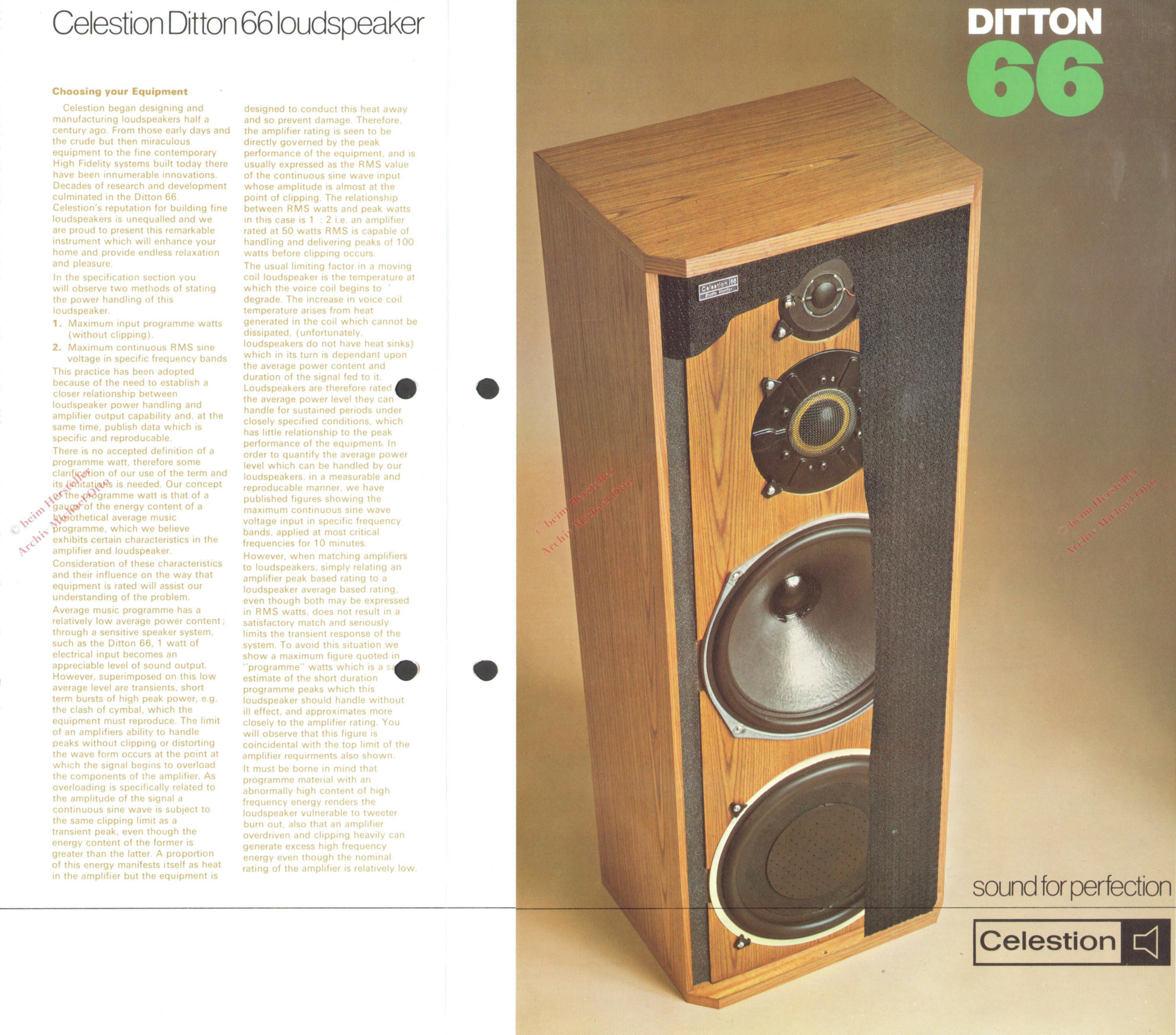 Celestion Ditton 66 brochure